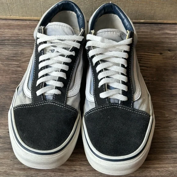 Vans Off The Wall Old Skool Black Blue Low Skate Shoes Size Men’s 10 - Picture 5 of 7
